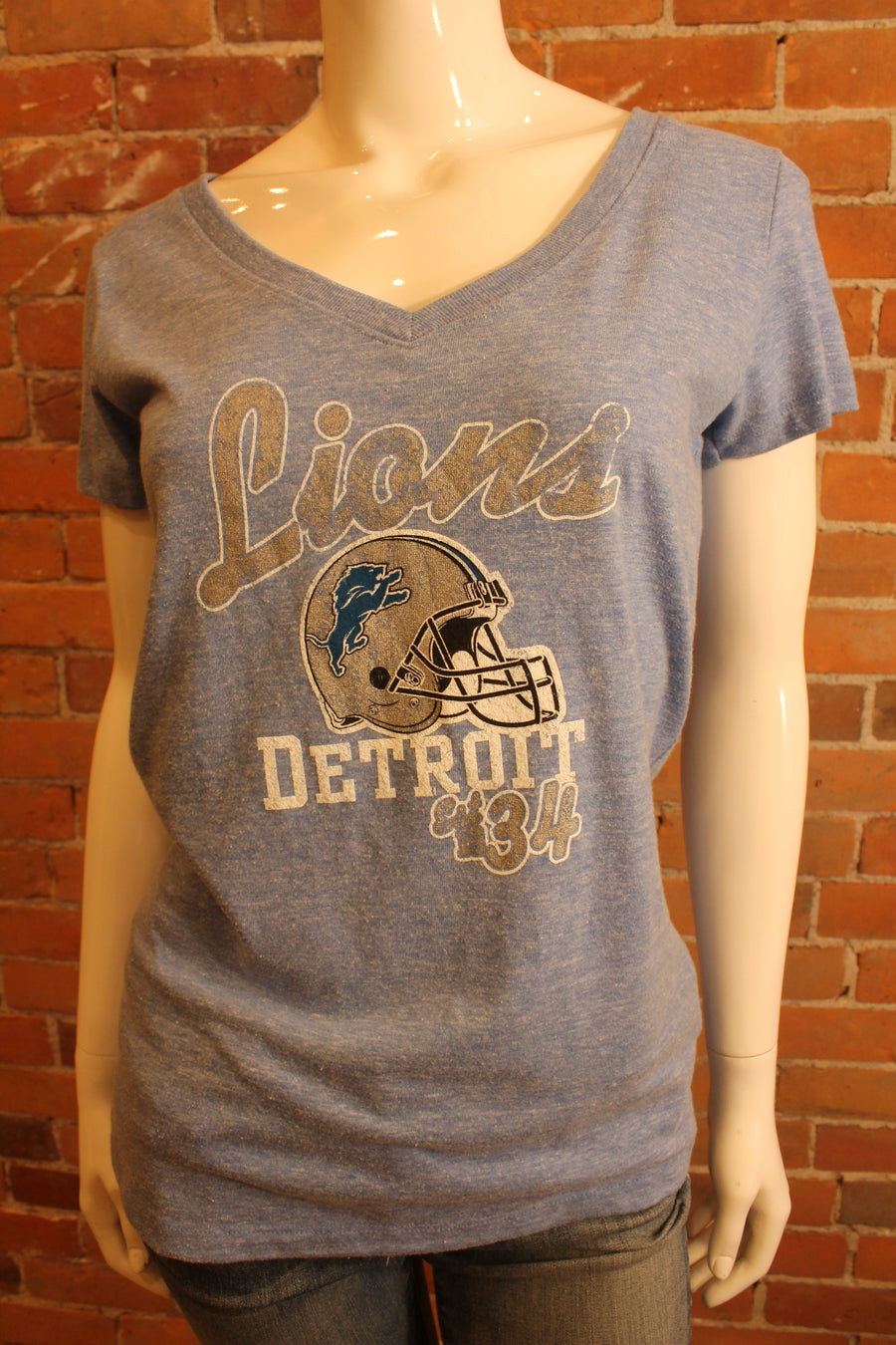 NFL Detroit Lions Womens Soft Blue Tee - online only
