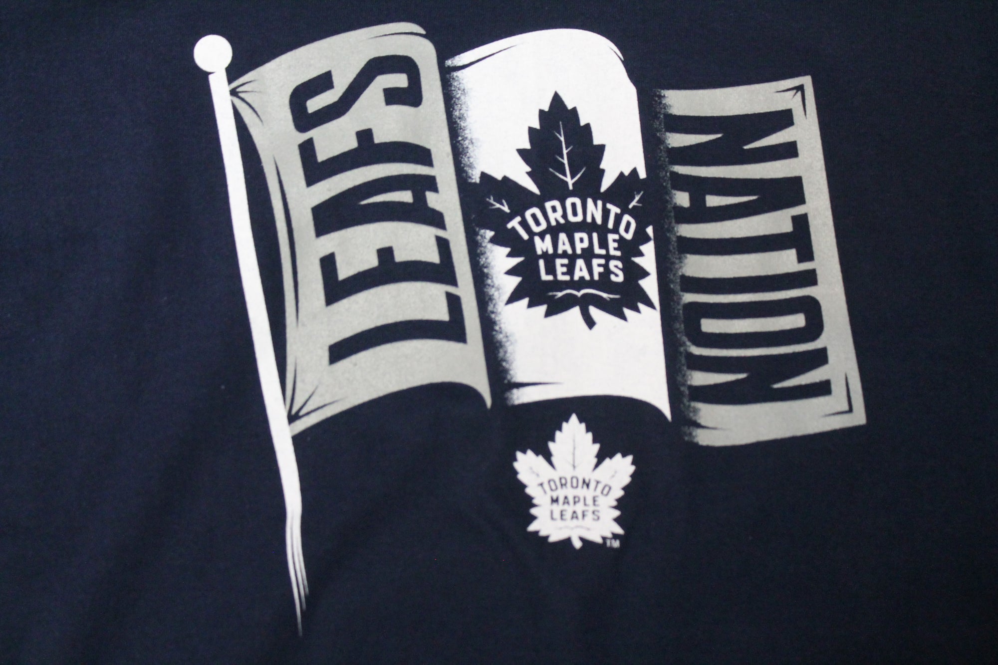 NHL - Men's Toronto Maple Leafs Flag T-Shirt - Blue