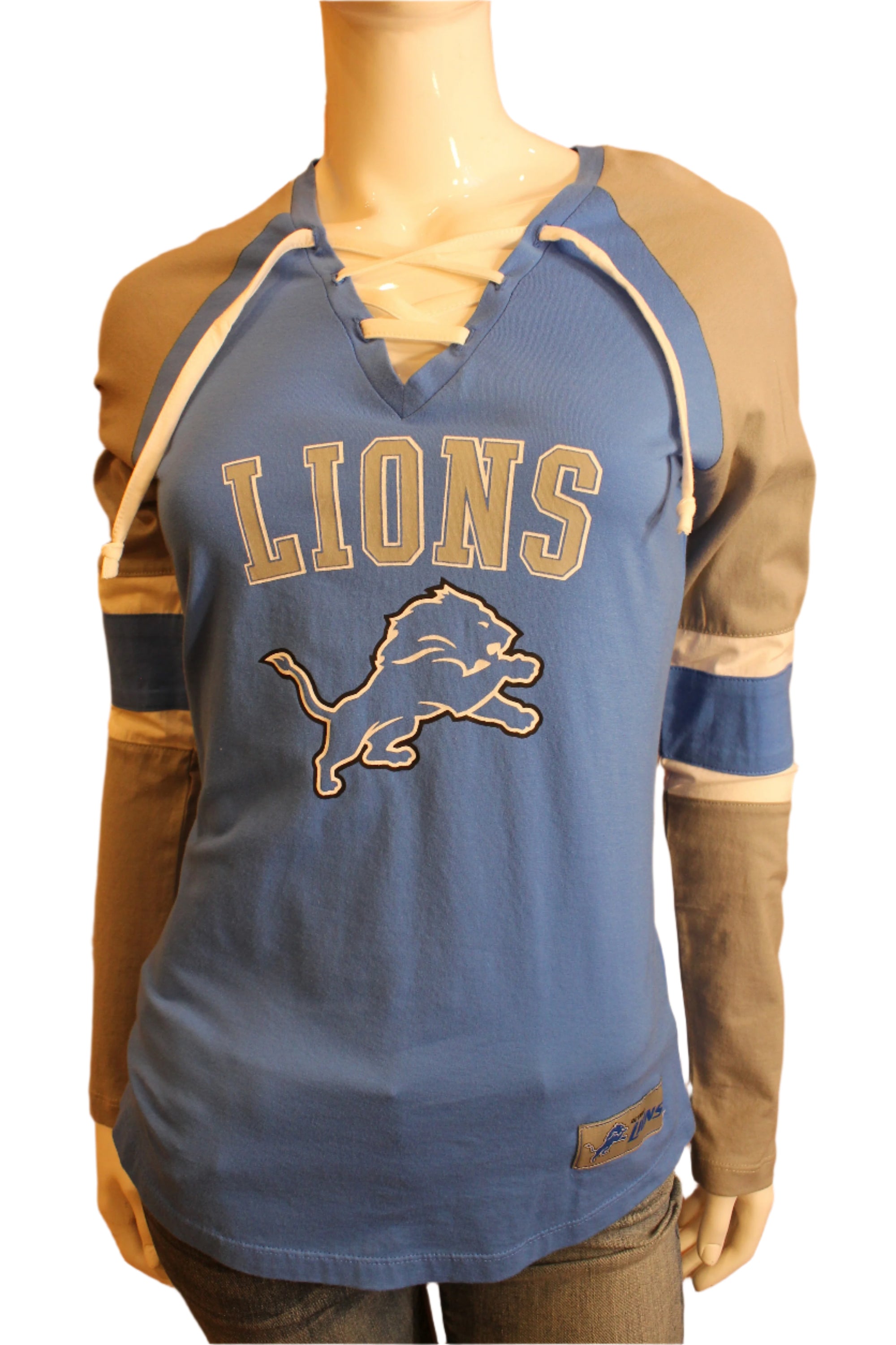 NFL Detroit Lions Womens Lacer Long Sleeve Tee - online only