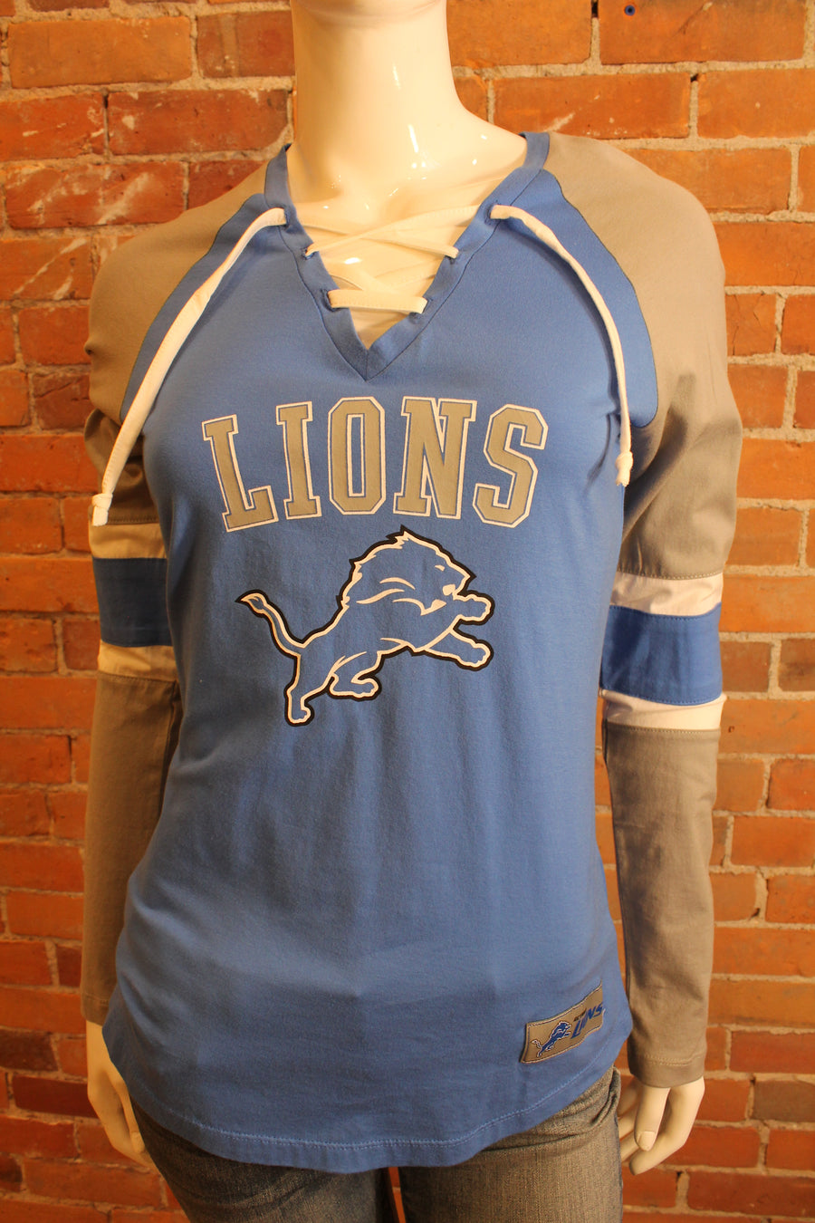 NFL Detroit Lions Womens Lacer Long Sleeve Tee - online only