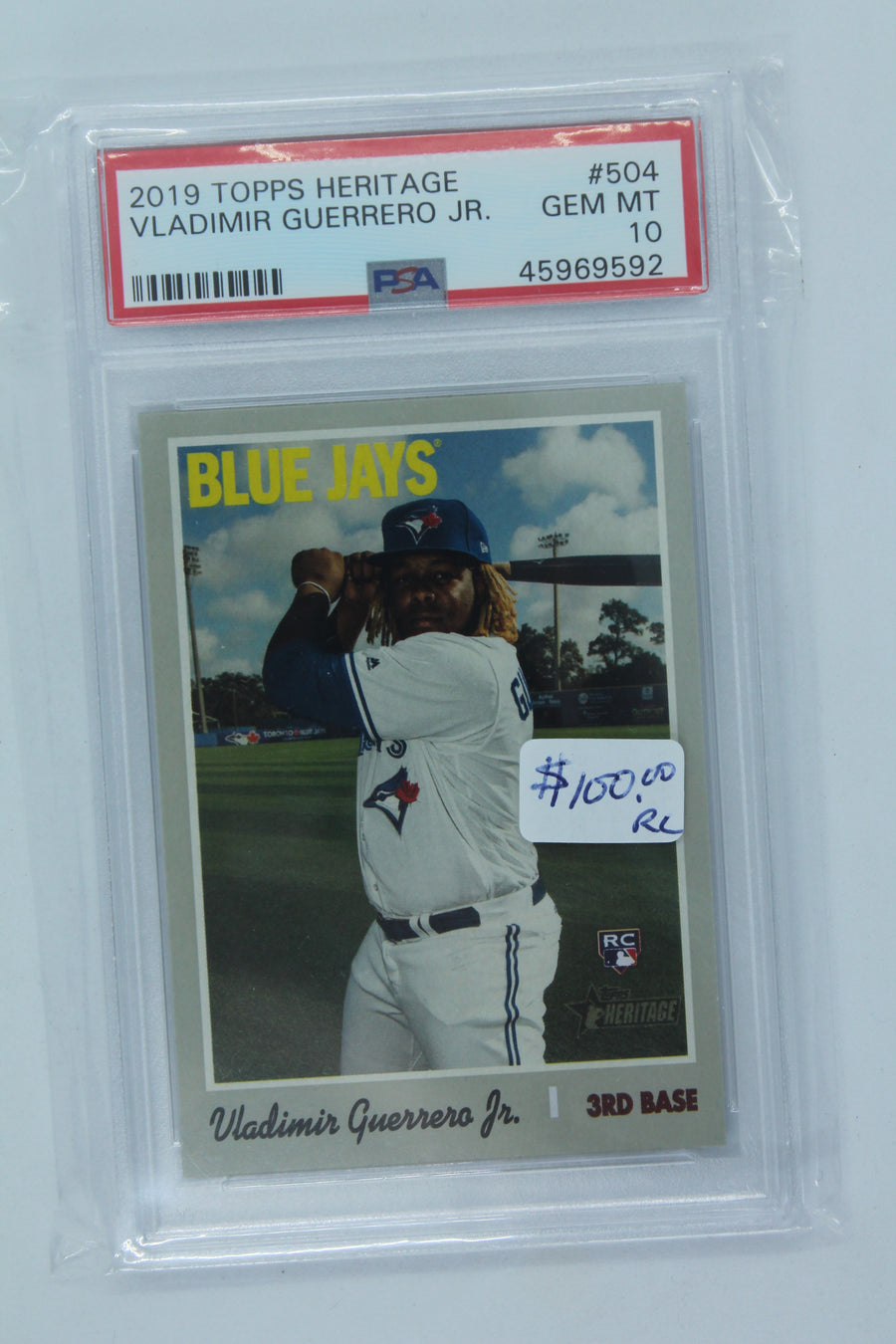 Vladimir Guerrero Jr. Rookie Card 2019 Topps Heritage - PSA 10