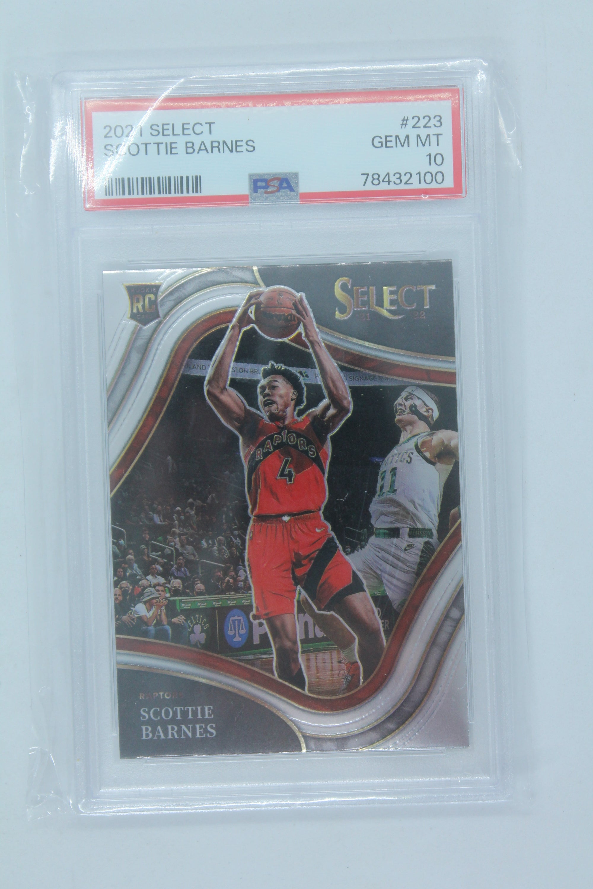 Scottie Barnes 2021-22 Panini Select Rookie Card PSA GEM MT 10