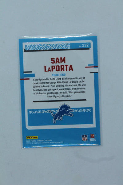 Sam LaPorta 2023 Panini Donruss Rated Rookie - Rookie Card