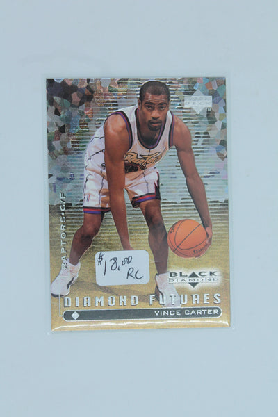 Vince Carter 1998-99 Upper Deck Black Diamond Rookie Card