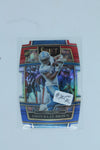 Amon-Ra St. Brown 2021 Panini Select - Red & Blue Die-Cut Concourse Rookie Card