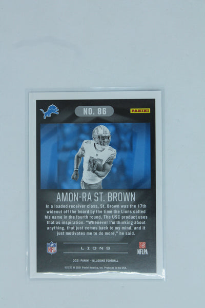 Amon-Ra St. Brown 2021 Panini Illusions Retail Rookie Card