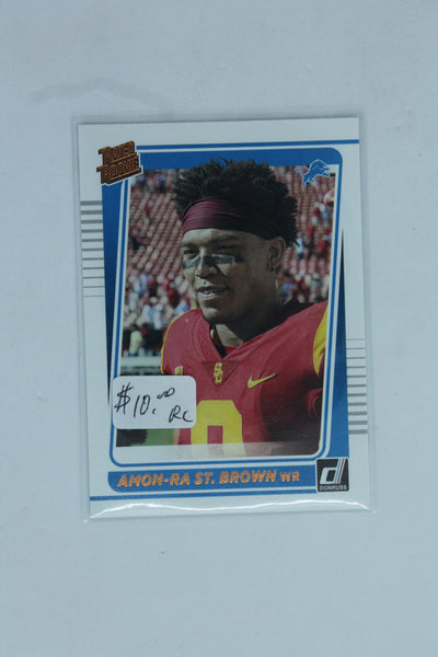 Amon-Ra St. Brown 2021 Panini Donruss Rookie Card