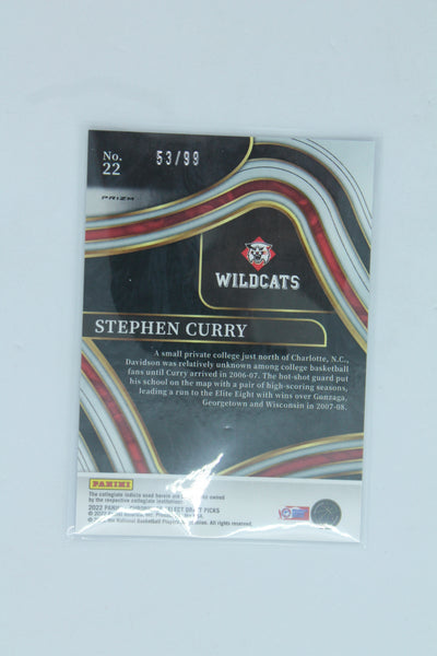 Stephen Curry 2022-23 Panini Chronicles Draft Picks Blue #53/99