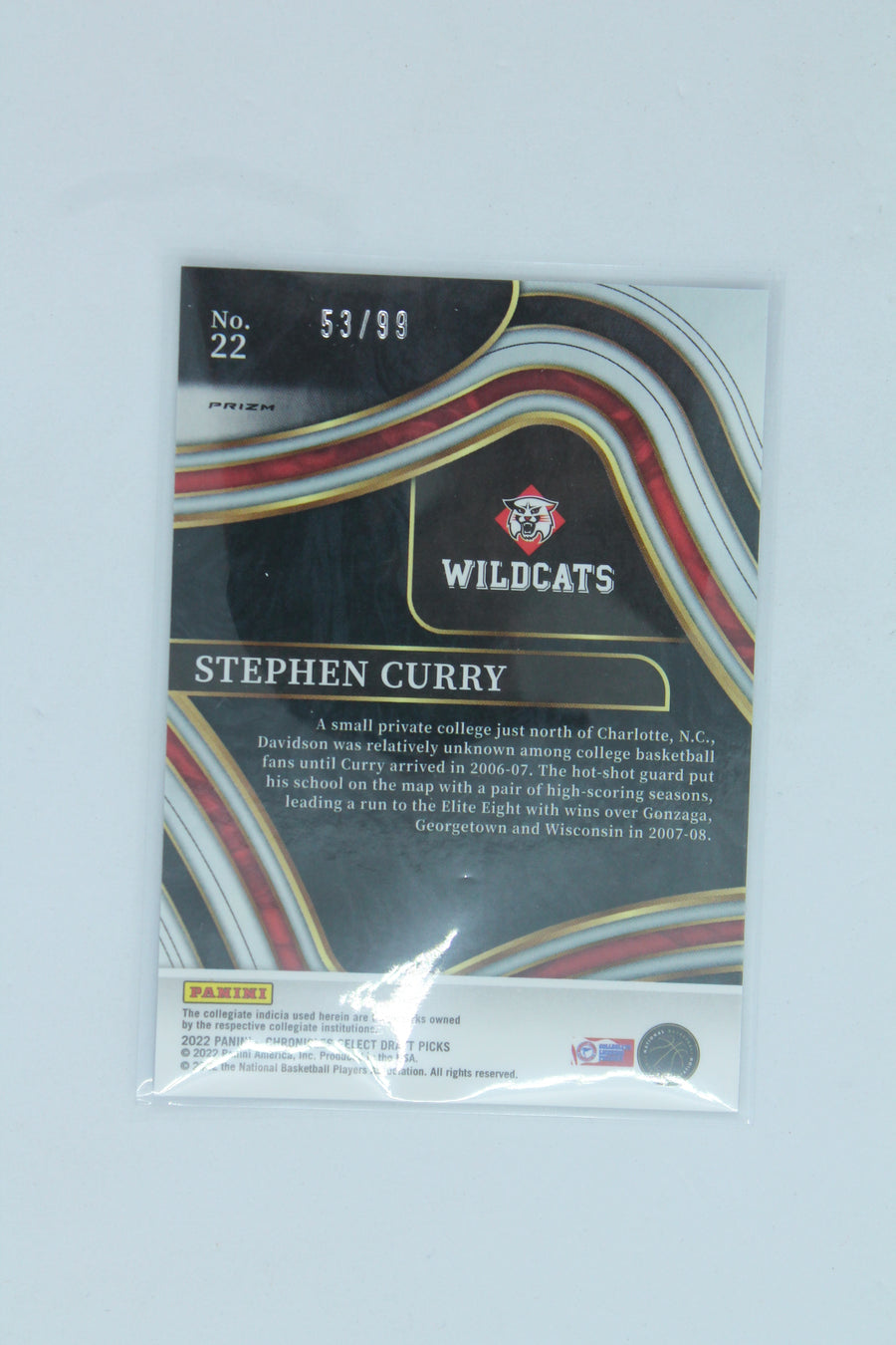Stephen Curry 2022-23 Panini Chronicles Draft Picks Blue #53/99
