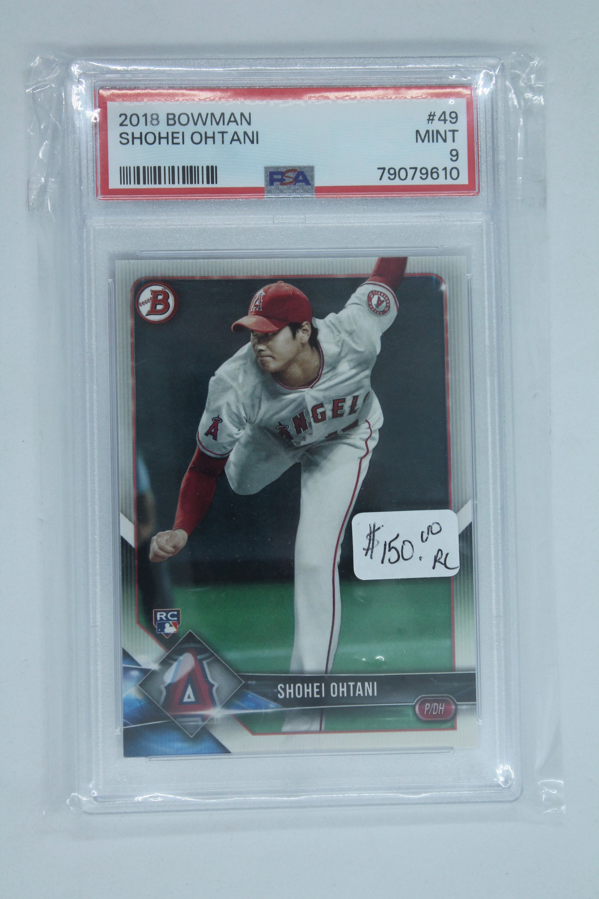Shohei Ohtani 2018 Bowman Rookie Card - PSA Mint 9