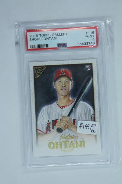 Shohei Ohtani 2018 Topps Gallery Rookie Card - PSA Mint 9