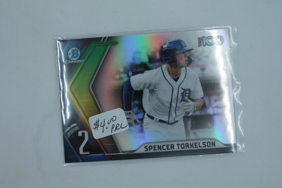 Spencer Torkelson  2022 Bowman - Chrome  - Scouts Top 100 #BTP-2 PRC