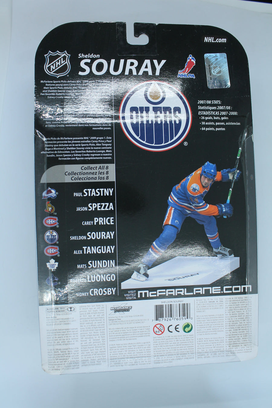 Sheldon Souray McFarlane Sports Picks 2009 Wave 1 - Edmonton Oilers