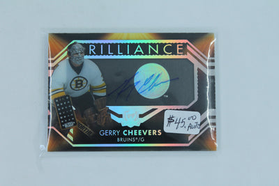 Gerry Cheevers 2021-22 Upper Deck The Cup  Brilliance #B-GC Autographed Card