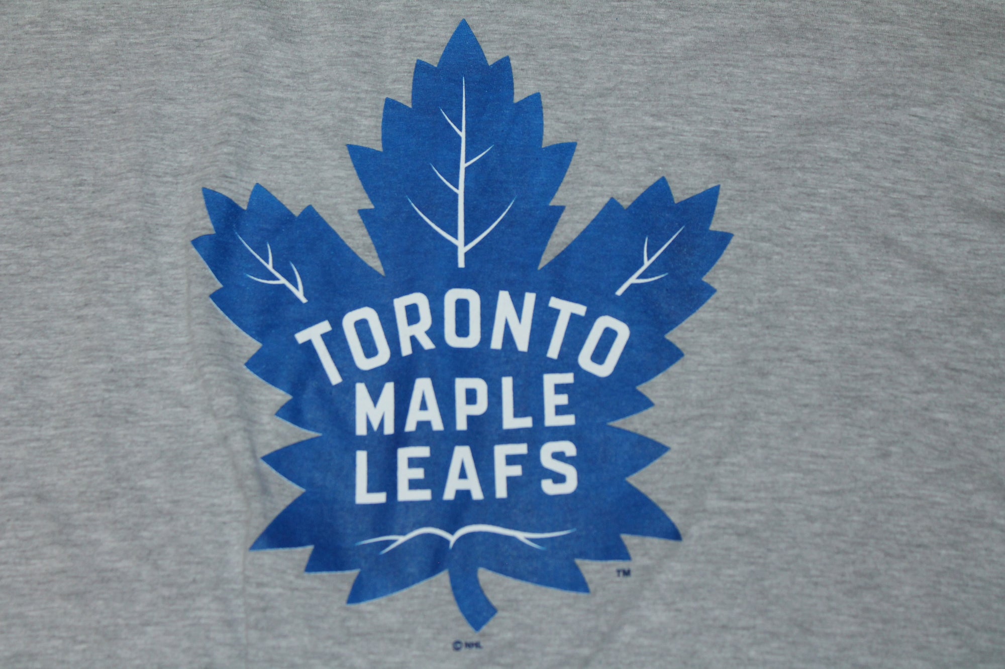 NHL Toronto Maple Leafs Men's Fanatics Grey Logo Tee - XXXLarge