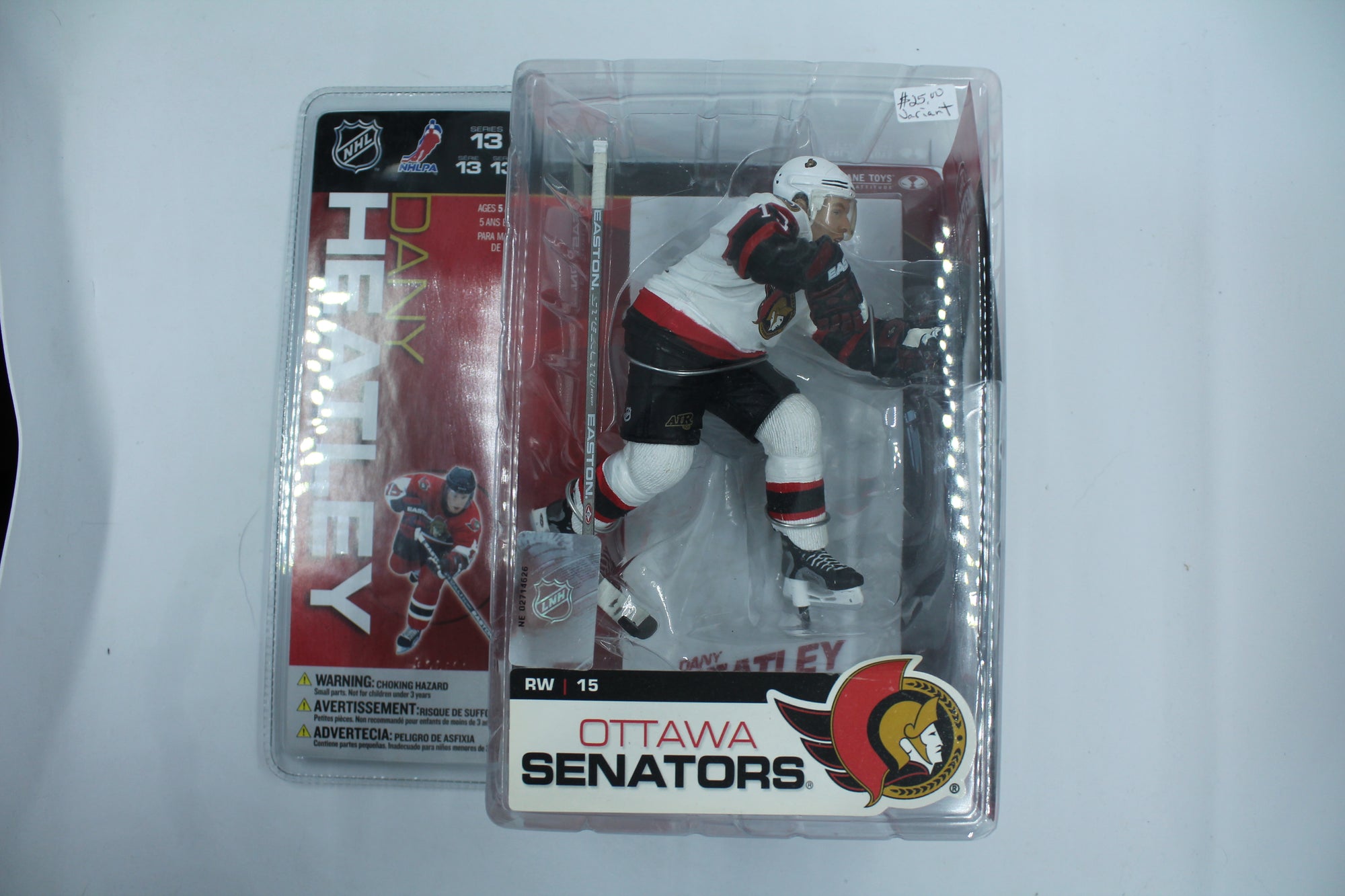 Dany Heatley MCFARLANE FIGURE NHL SERIES 13 VARIANT - OTTAWA SENATORS