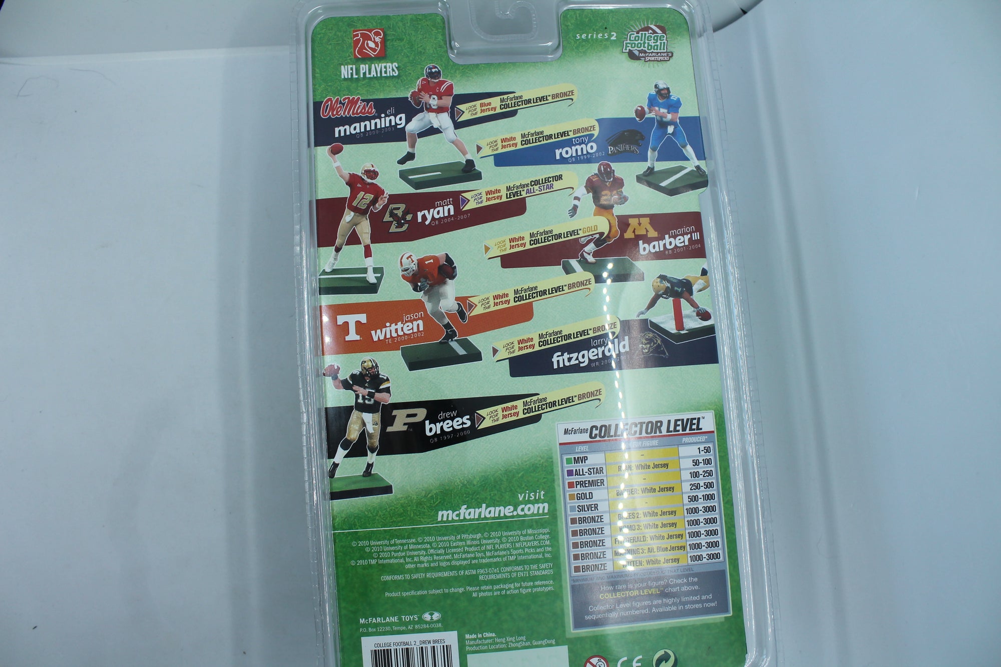 Drew Brees  Purdue Boilermakers Bronze McFarlane - College Series 2 Figure (2010)