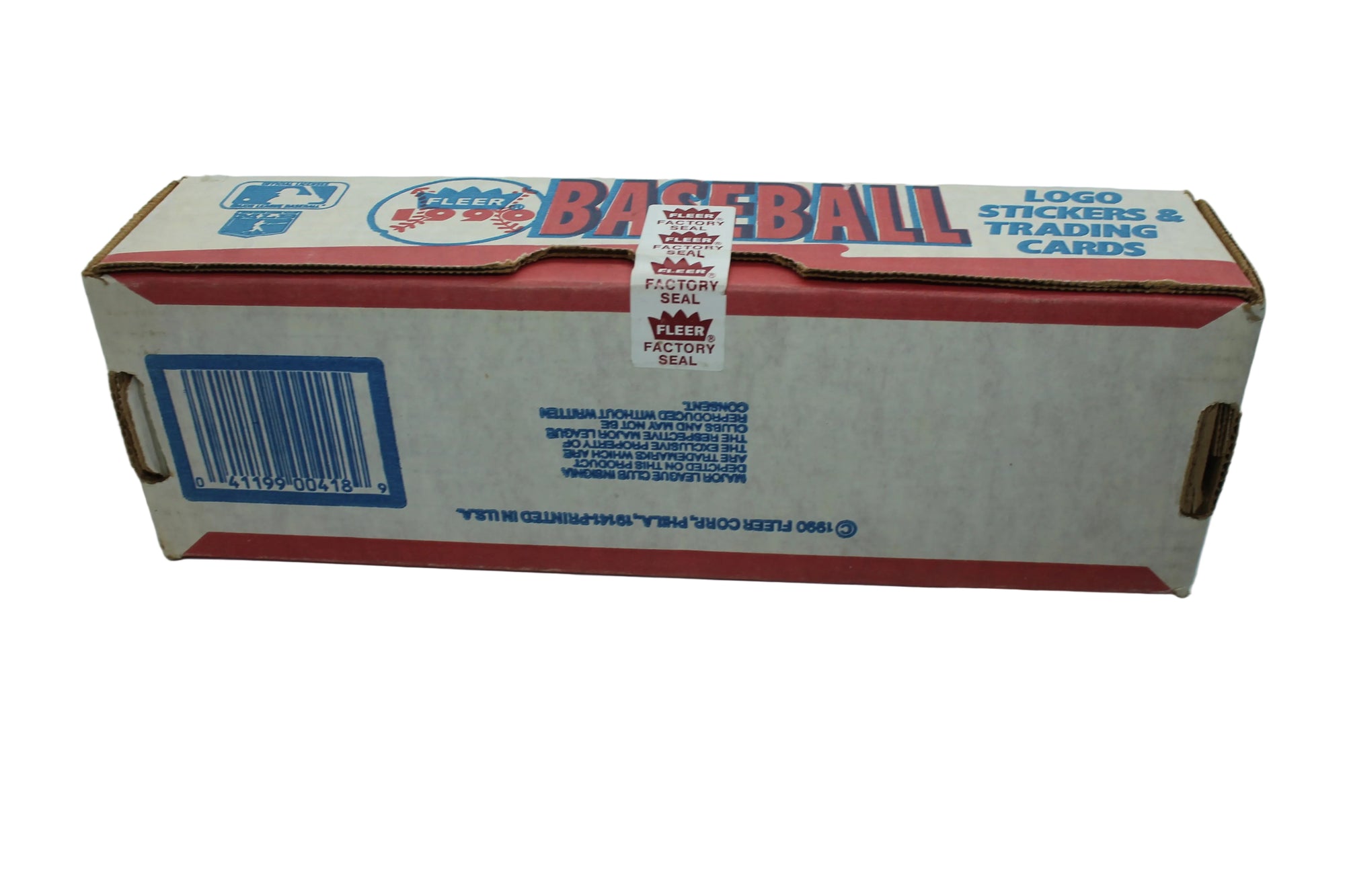 1990 Fleer Baseball Factory Sealed Complete Set of 672 Cards w/ 45 Logo Stickers