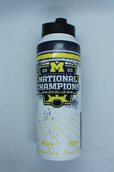 NCAA Michigan Wolverines 2023 National Champions logobrands 34oz Water Bottle