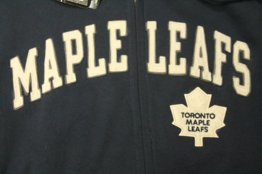 NHL Toronto Maple Leafs Old Time Hockey Men's Loge Collection Zip-Up - Small