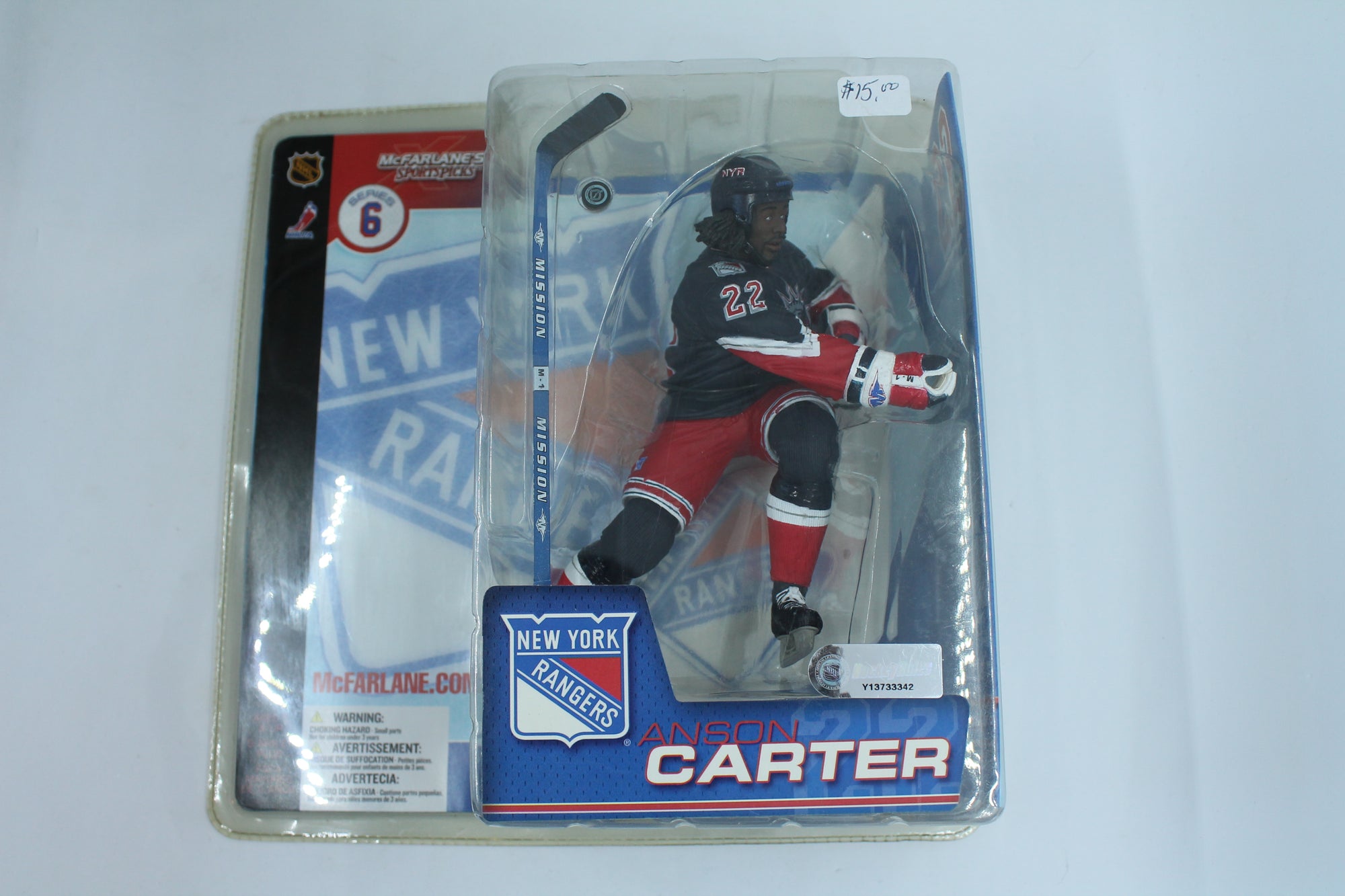 Anson Carter Mcfarlane Series 6 - New York Rangers