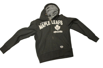 NHL Toronto Maple Leafs Old Time Hockey Men's Causeway Collection Zip-Up - Large