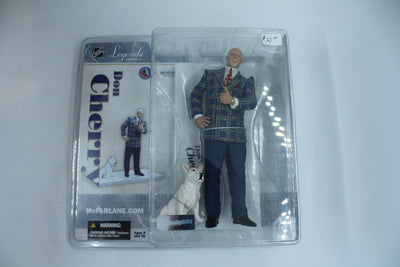 Don Cherry with Blue McFarlane Legends 3 - Coach's Corner - Boston Bruins - CBC