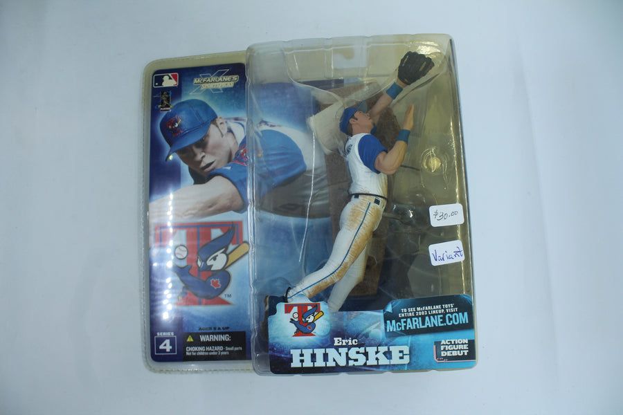 McFarlane 2003 Eric Hinske Action Figure - Series 4 Variant - Toronto Blue Jays