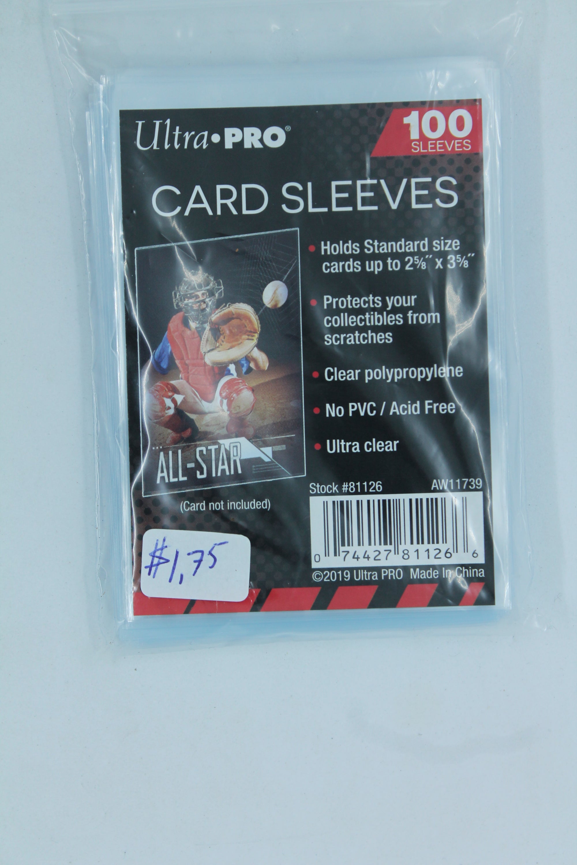 Ultra Pro 100 Card Sleeves - ultra clear