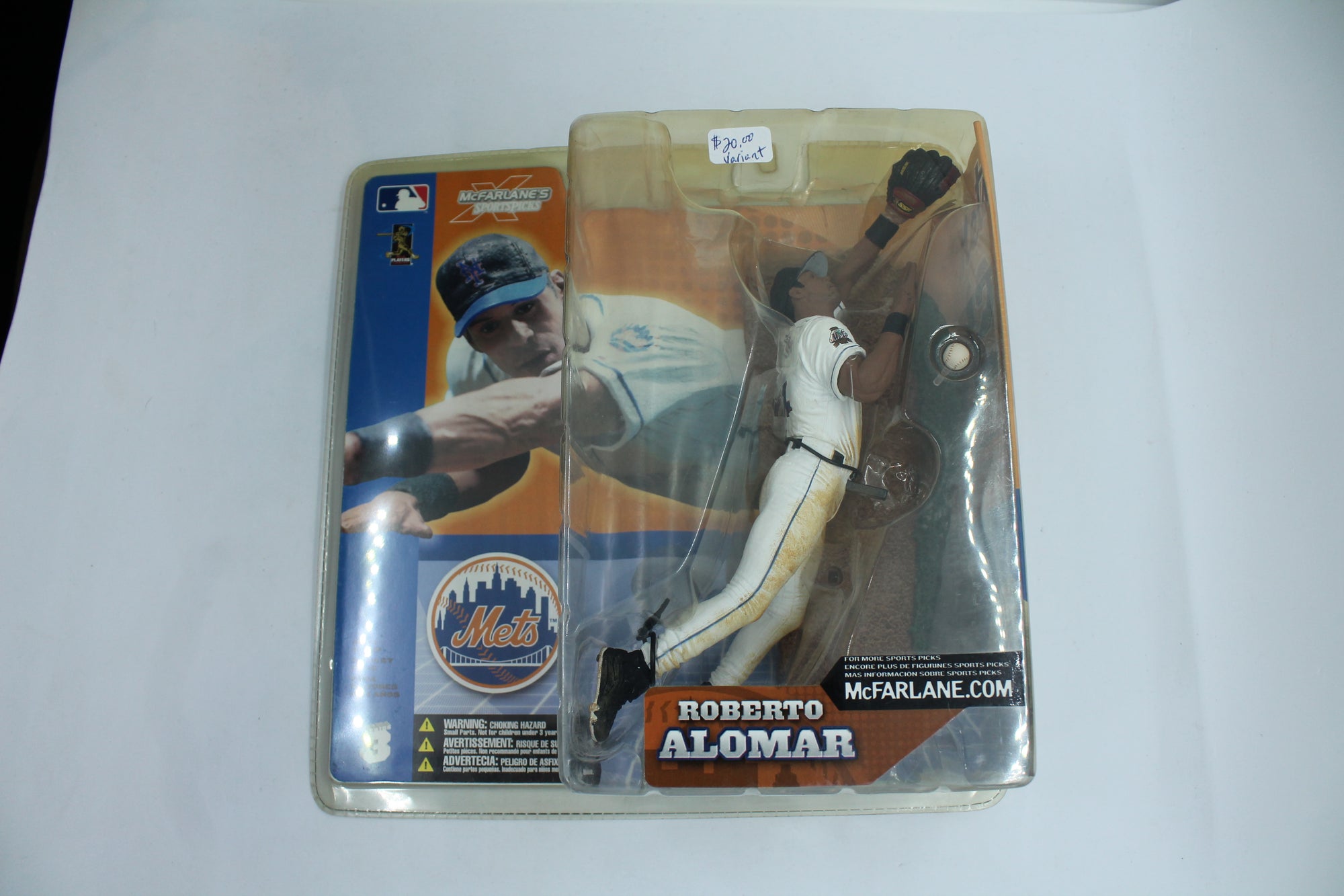 Roberto Alomar McFarlane MLB Series 3 Variant - New York Mets