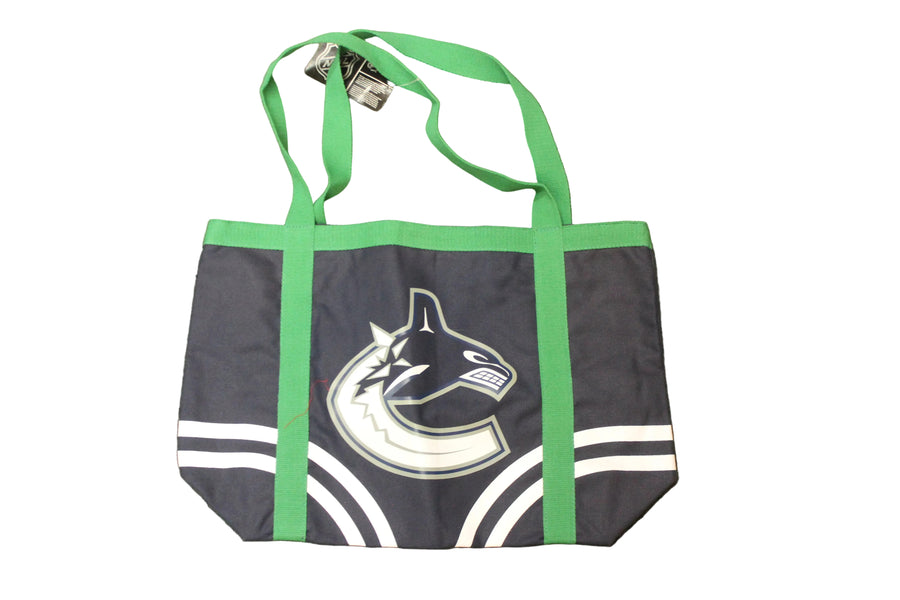 NHL Vancouver Canucks Tote Bag - Blue, Grey, Green & White