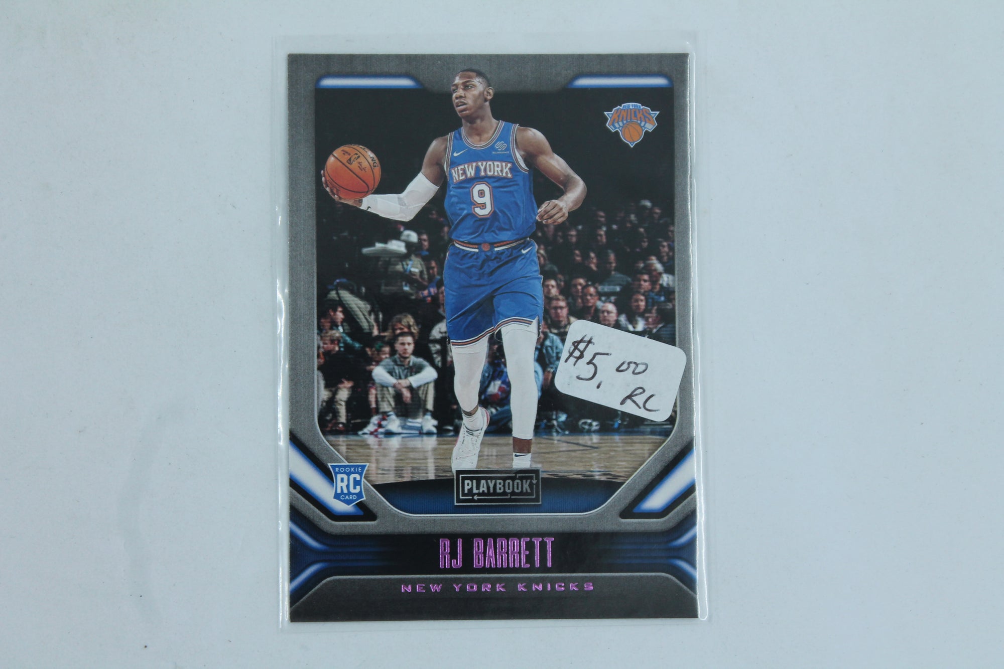 RJ Barrett 2019-20 Panini Chronicles Pink Playbook Rookie Card