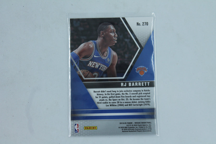 RJ Barrett 2019-20 Panini Mosaic Rookie Card