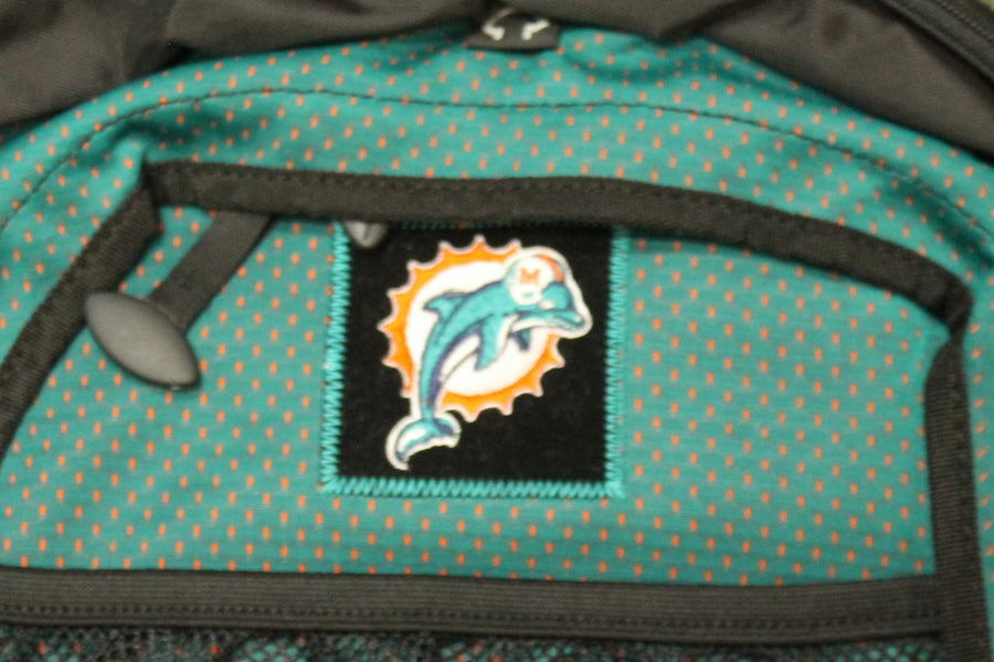 Miami Dolphins Backpack - Black, Green & Orange