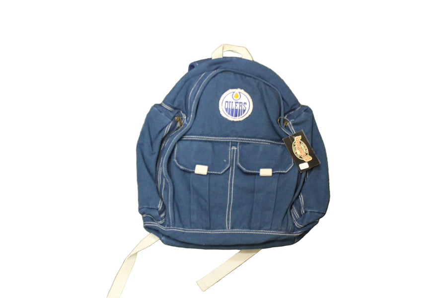 NHL - Edmonton Oilers Old Time Hockey Backpack - Blue, Orange & White