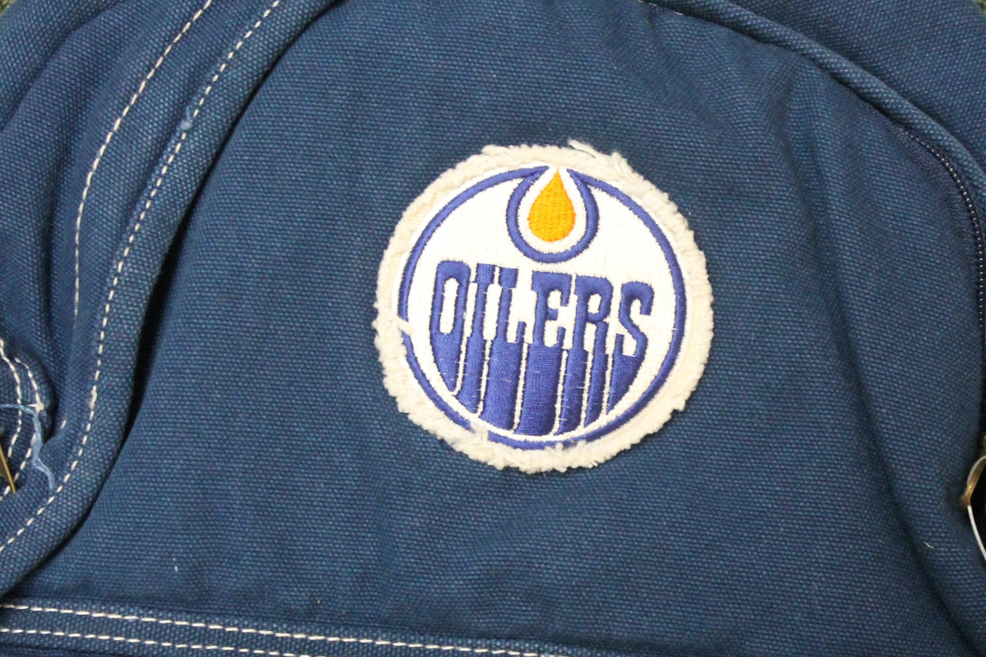 NHL - Edmonton Oilers Old Time Hockey Backpack - Blue, Orange & White