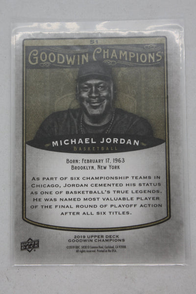 Michael Jordan 2019 Upper Deck Goodwin Champions - [Base] #51 Horizontal