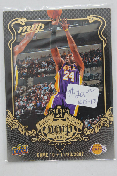 2008-09 Upper Deck MVP - Kobe Bryant MVP - Black Border #KB-10 Kobe Bryant