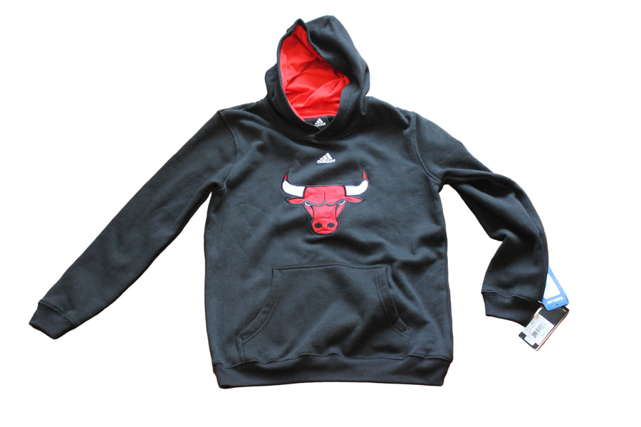 NBA Chicago Bulls adidas Youth Performance Logo Hoodie (black)