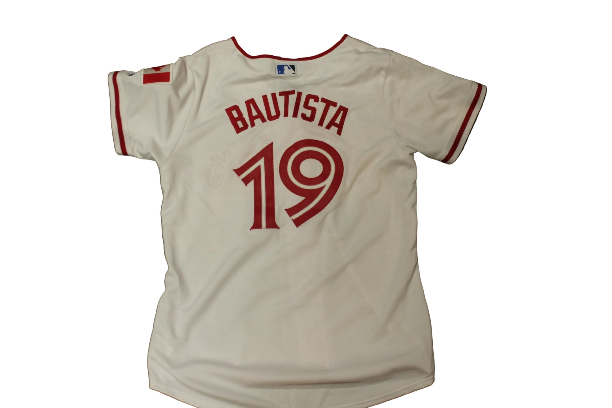 MLB Toronto Blue Jays Women's Majestic Bautista "Canada Day" Jersey #19
