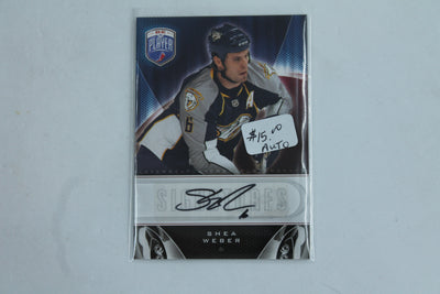 2009-10 UD Be A Player #S-SW, SHEA WEBER AUTO Signatures Card