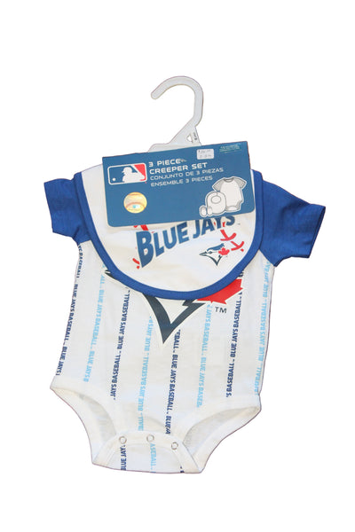 MLB Toronto Blue Jays Baby 3pc Creeper Set