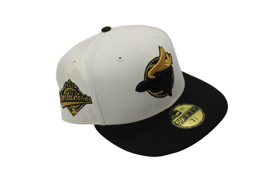 MLB Toronto Blue Jays New Era 59Fifty Size 7 3/4 Fitted Hat (Black & Gold) - 1993 World Series