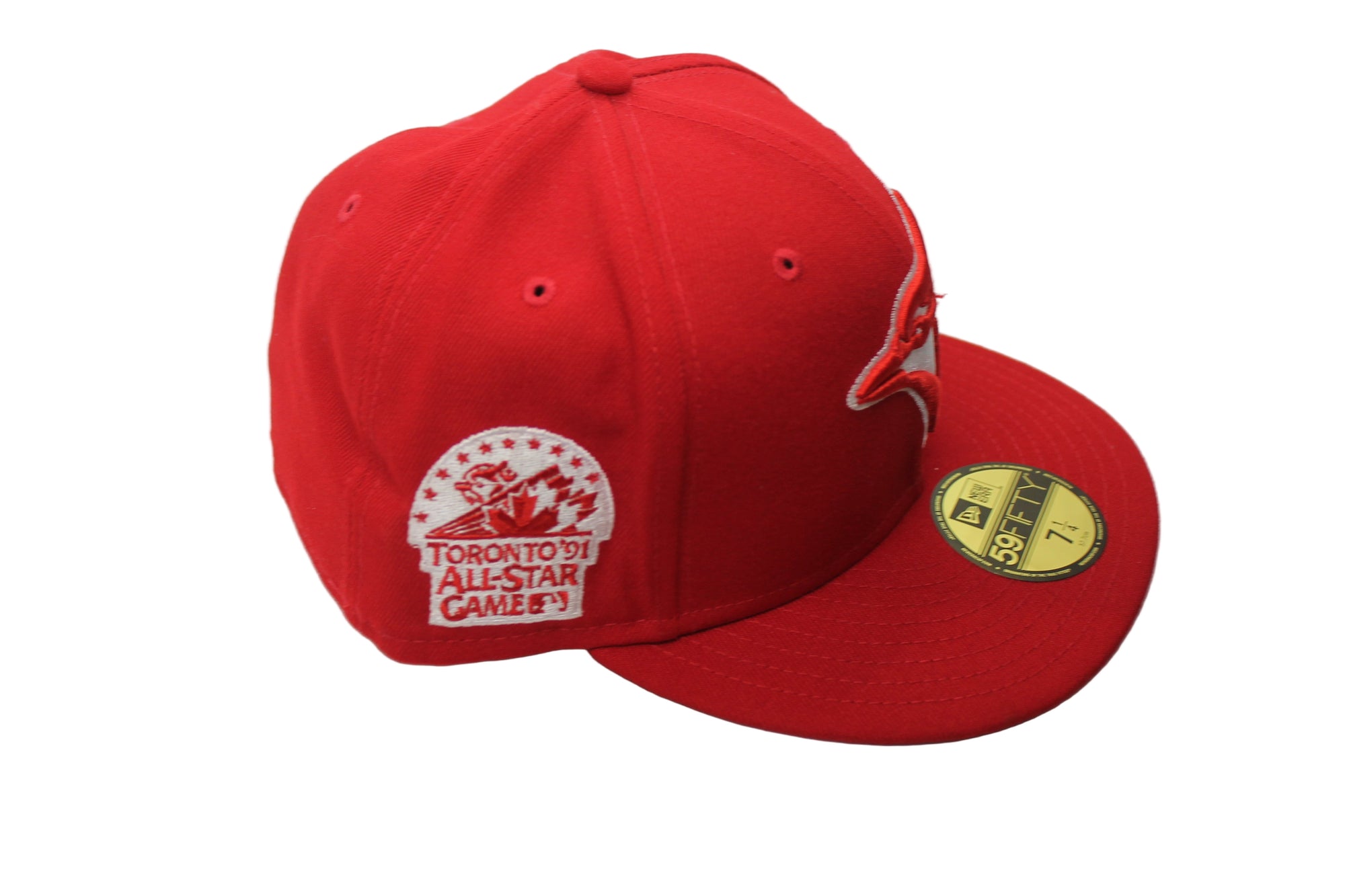 MLB Toronto Blue Jays New Era 59Fifty Size 7 1/4 Fitted Hat (Red & White) - 1991 ALL-STAR GAME