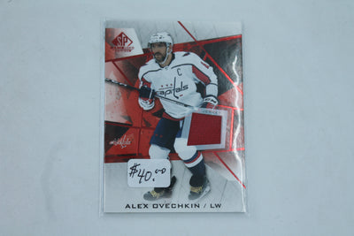 Alex Ovechkin 2021-22 SP Game Used - Red Jerseys #100 Jersey Card