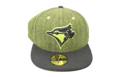 MLB Toronto Blue Jays New Era 59Fifty Size 7 5/8 Neon Green & Black Fitted Hat