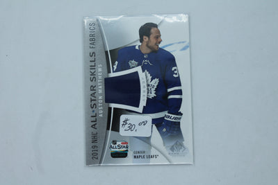 Auston Matthews 2019-20 SP Game Used Jersey Card