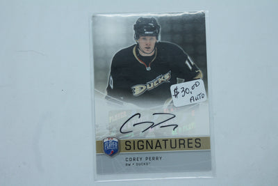 Corey Perry 2008-09 Upper Deck Be a Player - Signatures #S-CP Autographed Card