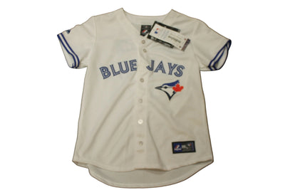 MLB Toronto Blue Jays Women's Majestic Bautista White Jersey #19 - Small