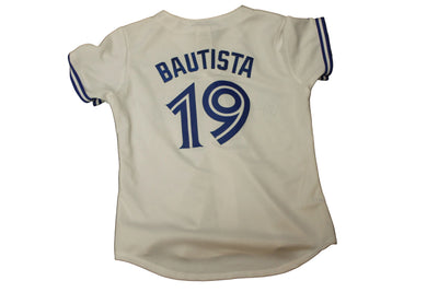 MLB Toronto Blue Jays Women's Majestic Bautista White Jersey #19 - Small
